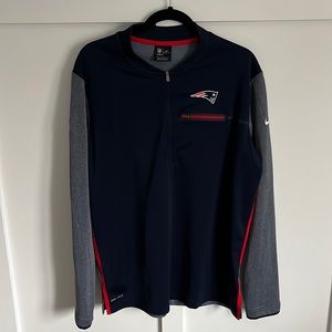 Men’s Nike NFL Patriot’s Quarter Zip Sweater